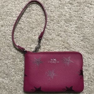 Coach pink wristlet